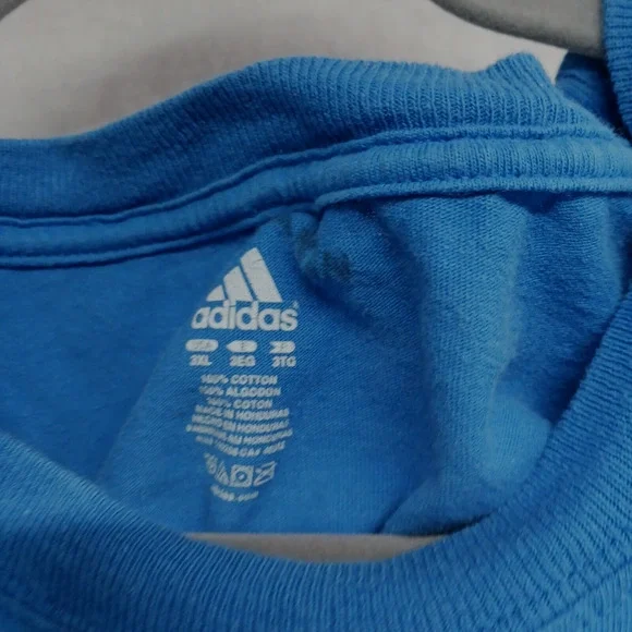 Adidas Men's Adult Sz 3X Tee Shirt T Blue OKC Thunder Basketball Athletic Casual - Picture 7 of 9